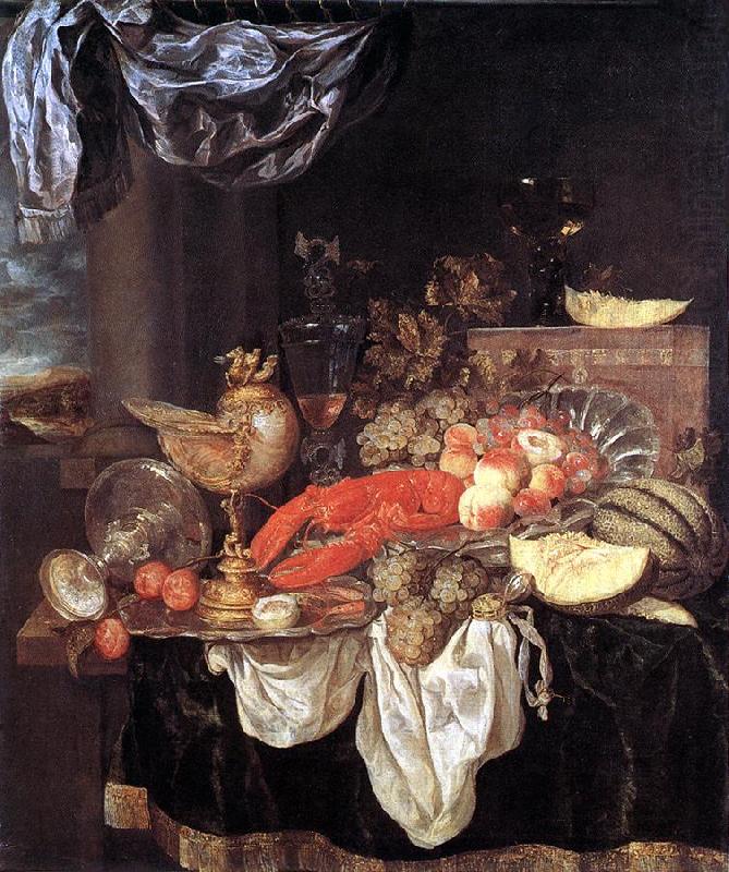 BEYEREN, Abraham van Large Still-life with Lobster china oil painting image